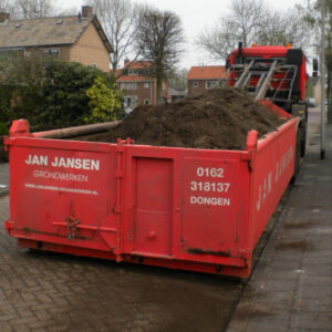 Container huren in Dongen | Jan Jansen grondwerk en bestrating
